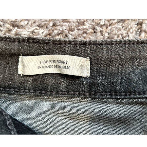 Universal Thread Dark Gray High Rise Skinny Jeans Womens Size 4 - Picture 4 of 8